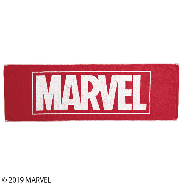Marvel マーベル マーベルロゴ レッドホワイト スポーツタオル