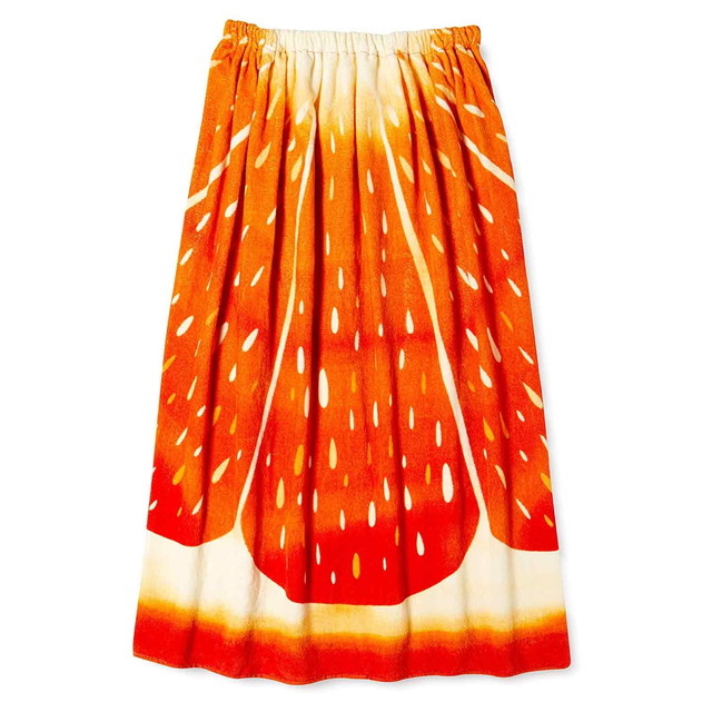 オレンジドレス 80cm丈 巻きタオル