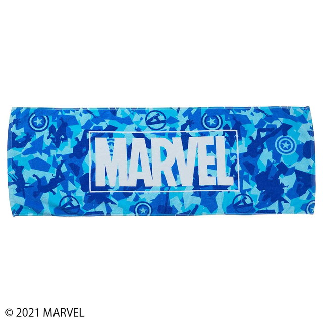 Marvel マーベル ヒーローブルー ジュニア用 バスタオル