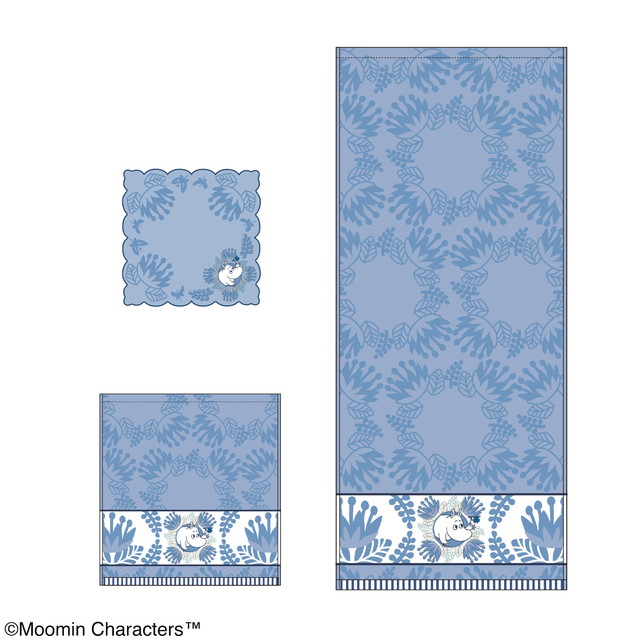 MOOMIN ムーミン キルティングブルー ミニ/ウォッシュ/フェイスタオル タオル製品をはじめ、寝装品・贈答品・インテリア･雑貨等に至る