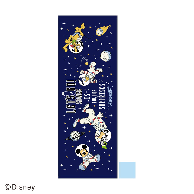 Disney ディズニーデザイン レッツゴースペース ジュニア用 バスタオル