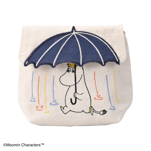 MOOMIN ムーミン 雨と傘 ポーチ
