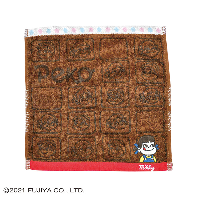 Peko&Poko ペコちゃん ミルキーチョコレート ミニタオル