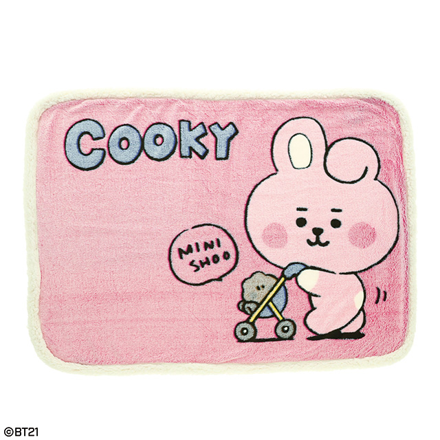 BT21 ボア_COOKY シープボアひざ掛け