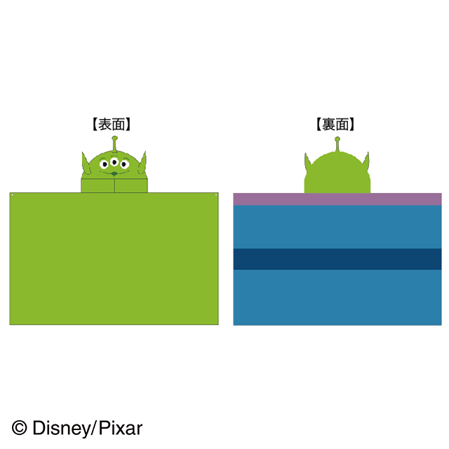 トイストーリー エイリアン ハローフード フード付きブランケット