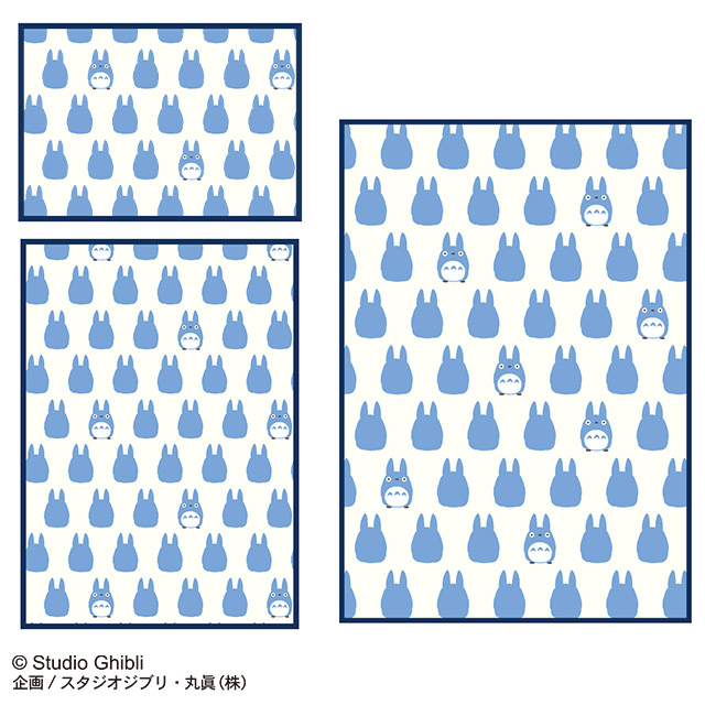 ジブリ となりのトトロ 中トトロシルエット ひざ掛け/ハーフ毛布/毛布