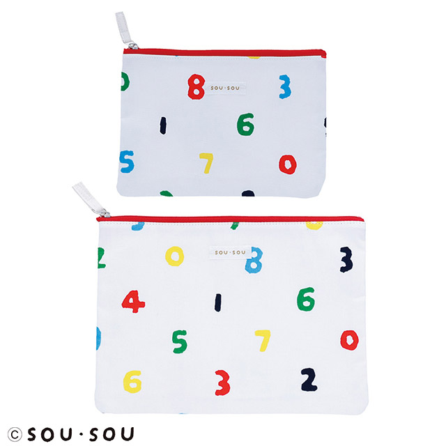 SOU・SOU SO-SU-U 五色 フラットポーチS/L