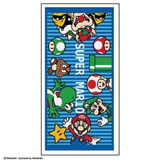 任天堂 マリオ ブルーワールド バスタオル 1枚