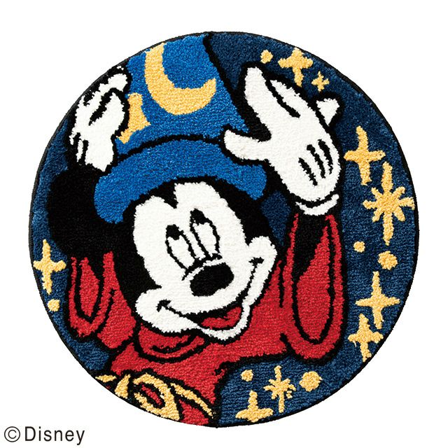 Disney ファンタジア ミッキーマウス スターハット インテリアマット