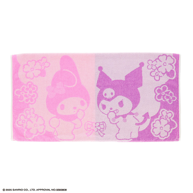 サンリオ マイメロディ・クロミ ふりむきフラワー タオル枕カバー