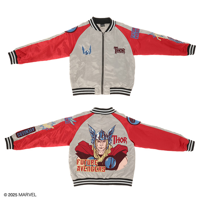 MARVEL マーベル ソー サンダーグレー  スカジャン(L)