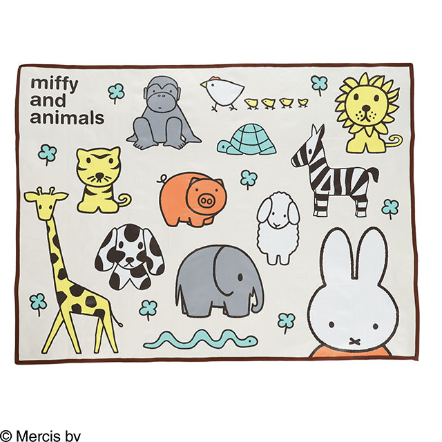 miffy ミッフィー ミッフィーとどうぶつさん レジャーシート 中サイズ