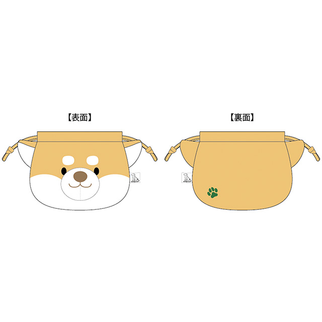 ワンダフルピース もふっと柴犬 巾着