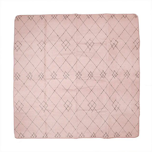 パフ(ローズ)　200*200 ホットカーペットカバー
