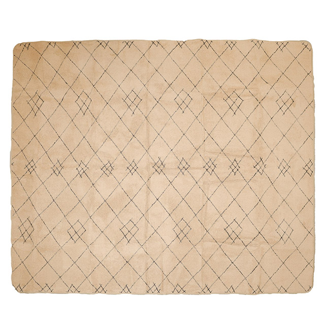 パフ(ベージュ)　200*240 ホットカーペットカバー