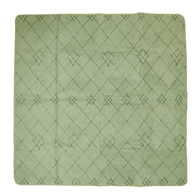 パフ(グリーン)　200*200 ホットカーペットカバー