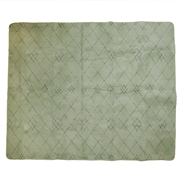 パフ(グリーン)　200*240 ホットカーペットカバー