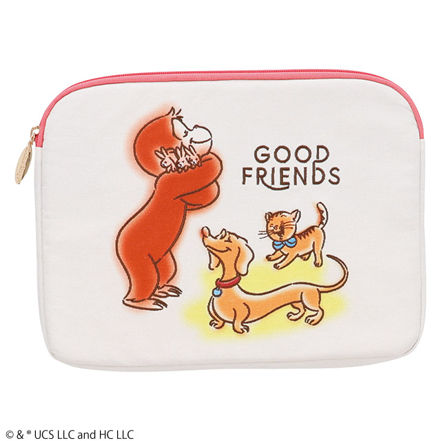おさるのジョージ グッドフレンズ タブレットケース