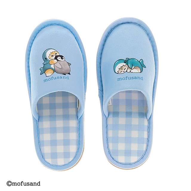 モフサンド サメにゃんといっしょ スリッパ