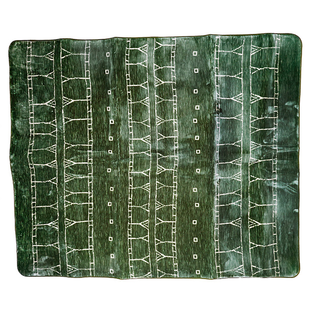 ルイーズ グリーン 240×240cm ラグマット