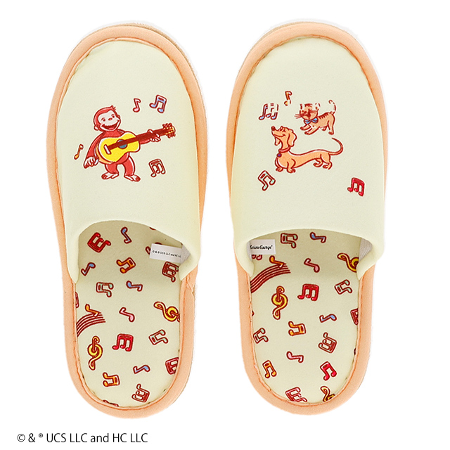 おさるのジョージ シンギングジョージ スリッパ