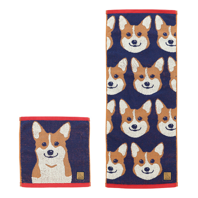 ワンダフルピース ラブアイズ_コーギー キャリー/スキニータオル