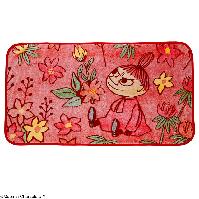 MOOMIN ムーミン ボタニカルレッド ロングブランケット