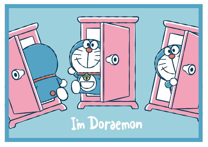 I'm doraemon ドラえもん アイムドラえもん/どこでもドア ひざ掛け