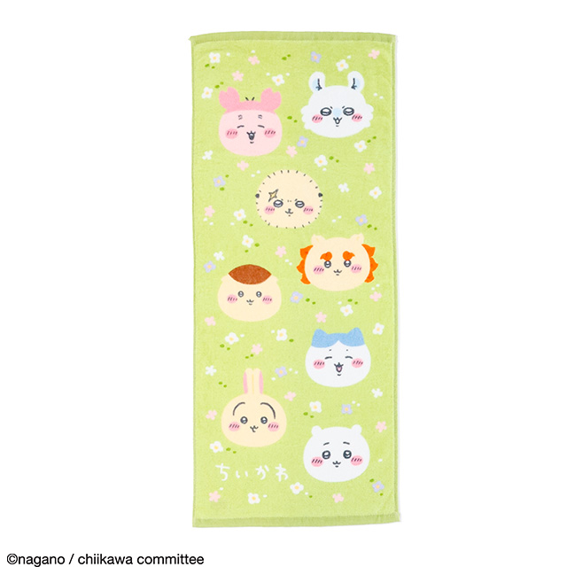 ちいかわ お花畑とちいかわたち フェイスタオル