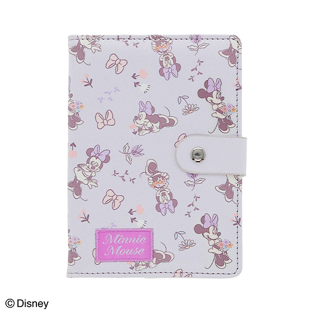 ディズニー ミニー フラワーリボンパープル マルチケース