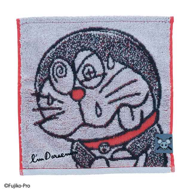 I'm doraemon ドラえもん マウスグレー ミニ/フェイスタオル