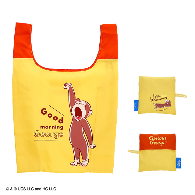 おさるのジョージ 背伸び エコバッグ