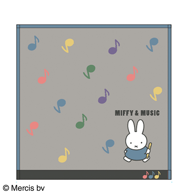 miffy ミッフィー ミッフィーアンドミュージック ミニ/フェイスタオル