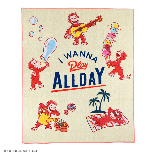 おさるのジョージ プレイオールデイ デスクマット