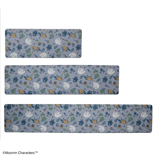 MOOMIN ムーミン ムーミンと草花 キッチンマット 45*120/45*180/45*240
