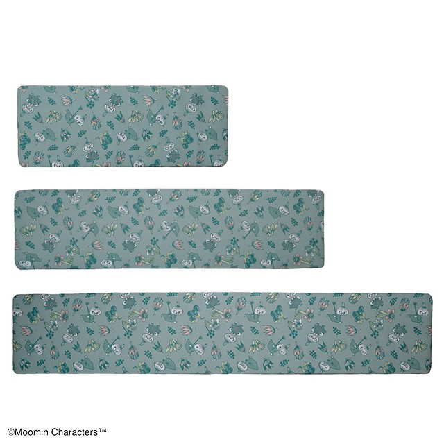 MOOMIN ムーミン ボタニカルグリーン/リトルミイ キッチンマット 45*120/45*180/45*240