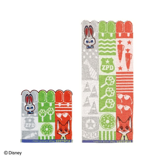 ディズニー ズートピア ズートピア/シャンブル ミニ/フェイスタオル
