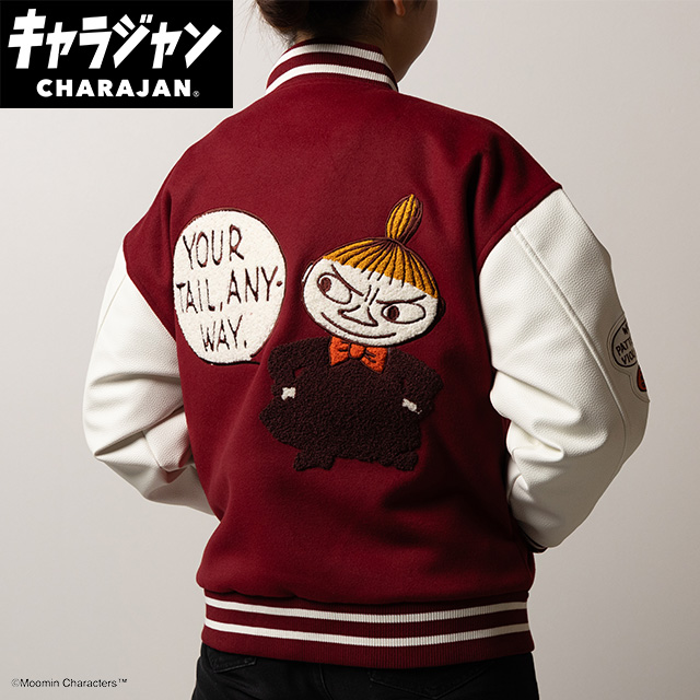 【キャラジャン】MOOMIN ムーミン ワッペンリトルミイ スタジャン(L)