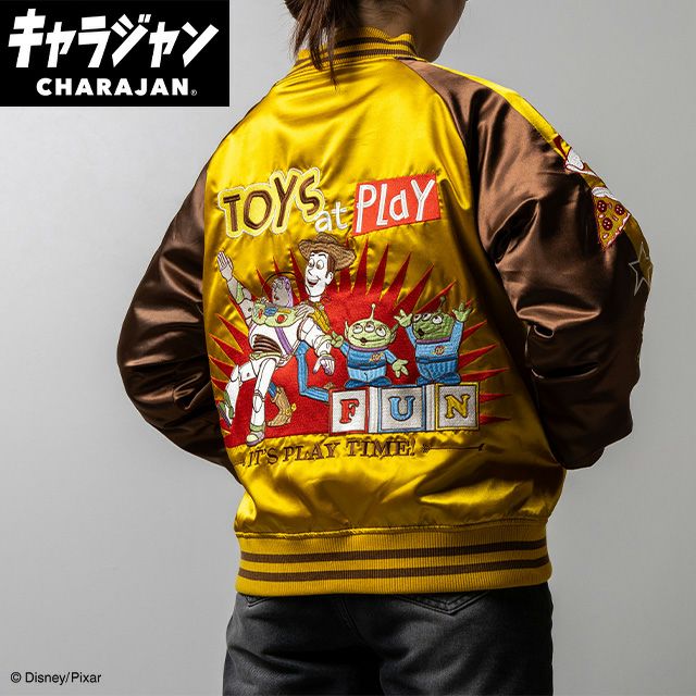 【キャラジャン】ディズニー トイストーリー トイズスペシャル スカジャン(L)