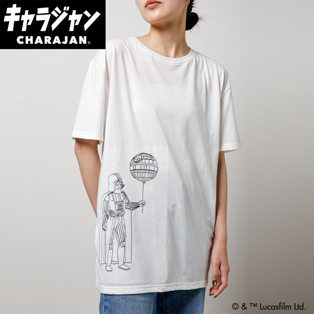 【キャラジャン】STAR WARS スター・ウォーズ スター・ウォーズ「ダースベイダー/バルーン」 Tシャツ(M)/(L)/(3L)