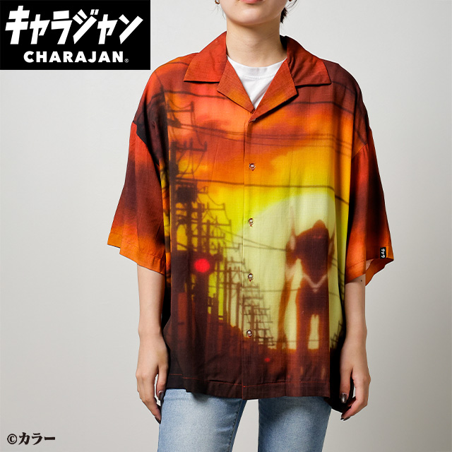 【キャラジャン】エヴァンゲリオン 3号機_浸食 アロハシャツ(M)/(LL)
