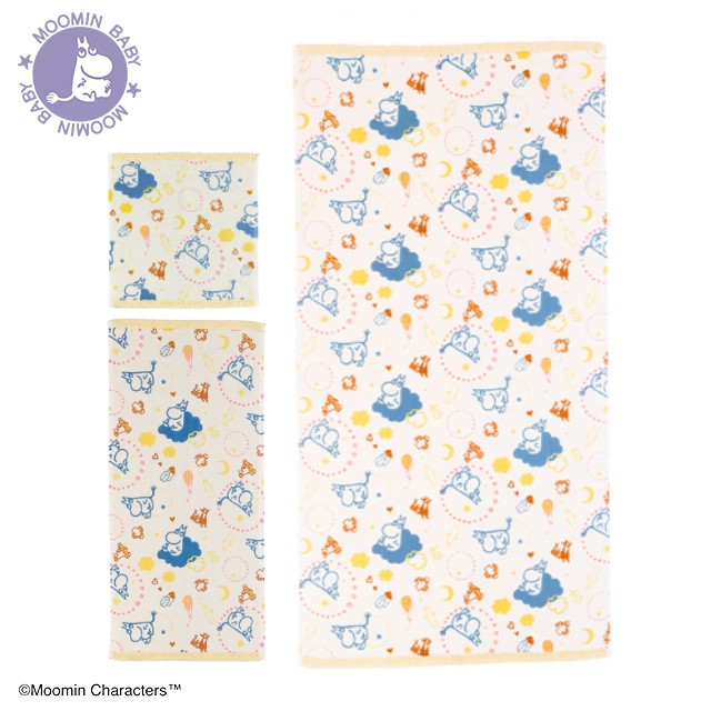 MOOMIN ムーミン 空で遊ぶ ハンド/フェイス/バスタオル