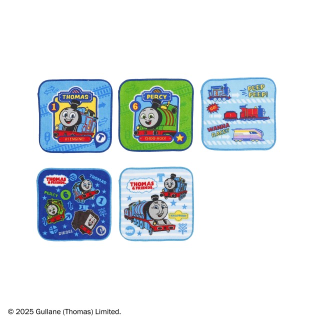 きかんしゃトーマス トーマス「ソドー島の仲間たち」 ミニタオル 5枚組