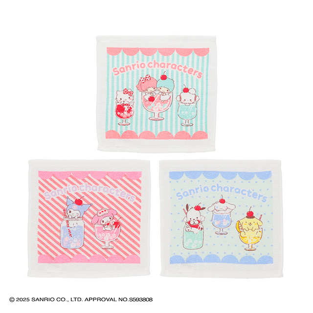 サンリオ キャラクターズ 「あわあわサンリオキャラクターズ」 ハンドタオル3枚組