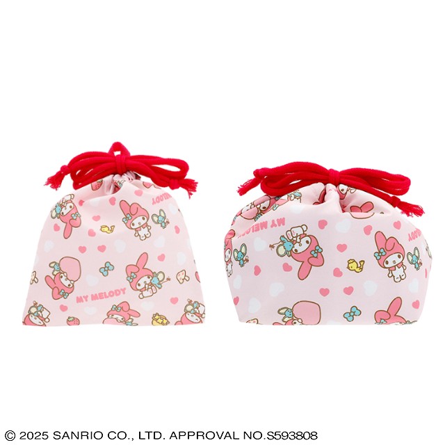 サンリオ マイメロディ 「ポップピンクハート」 巾着(S)/マチ付き巾着