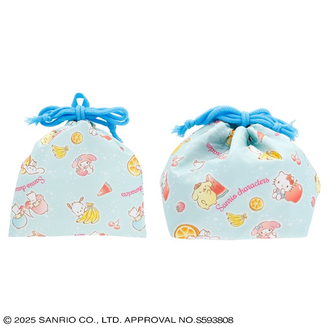 サンリオ キャラクターズ 「キラシュワフルーツ」 巾着(S)/マチ付き巾着