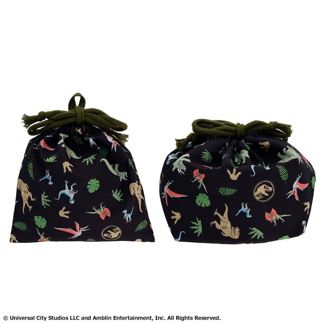 ジュラシック・ワールド 「ネイチャーワールド」 巾着(S)/マチ付き巾着