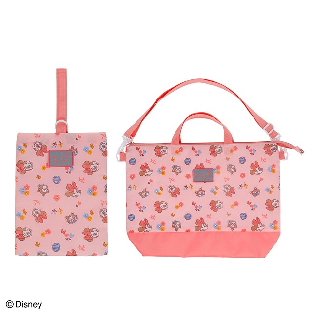 ディズニー ミニー 「ナチュラルピンク」 シューズバッグ/レッスンバッグ