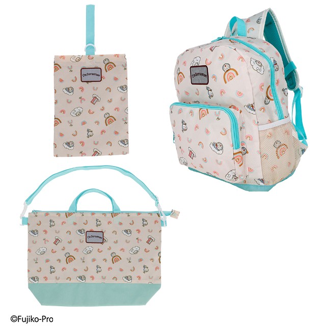 I'm doraemon ドラえもん 「ナチュラルレインボー」 シューズバッグ/レッスンバッグ/リュックサック