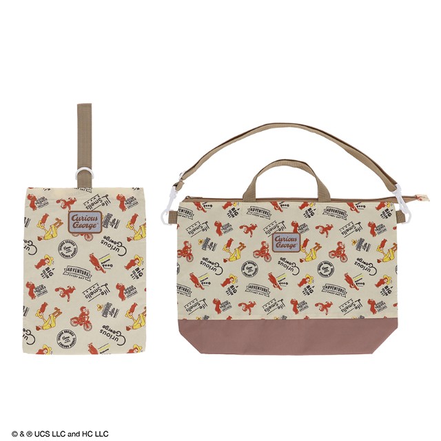 おさるのジョージ 「エブリデイライフ」 シューズバッグ/レッスンバッグ
